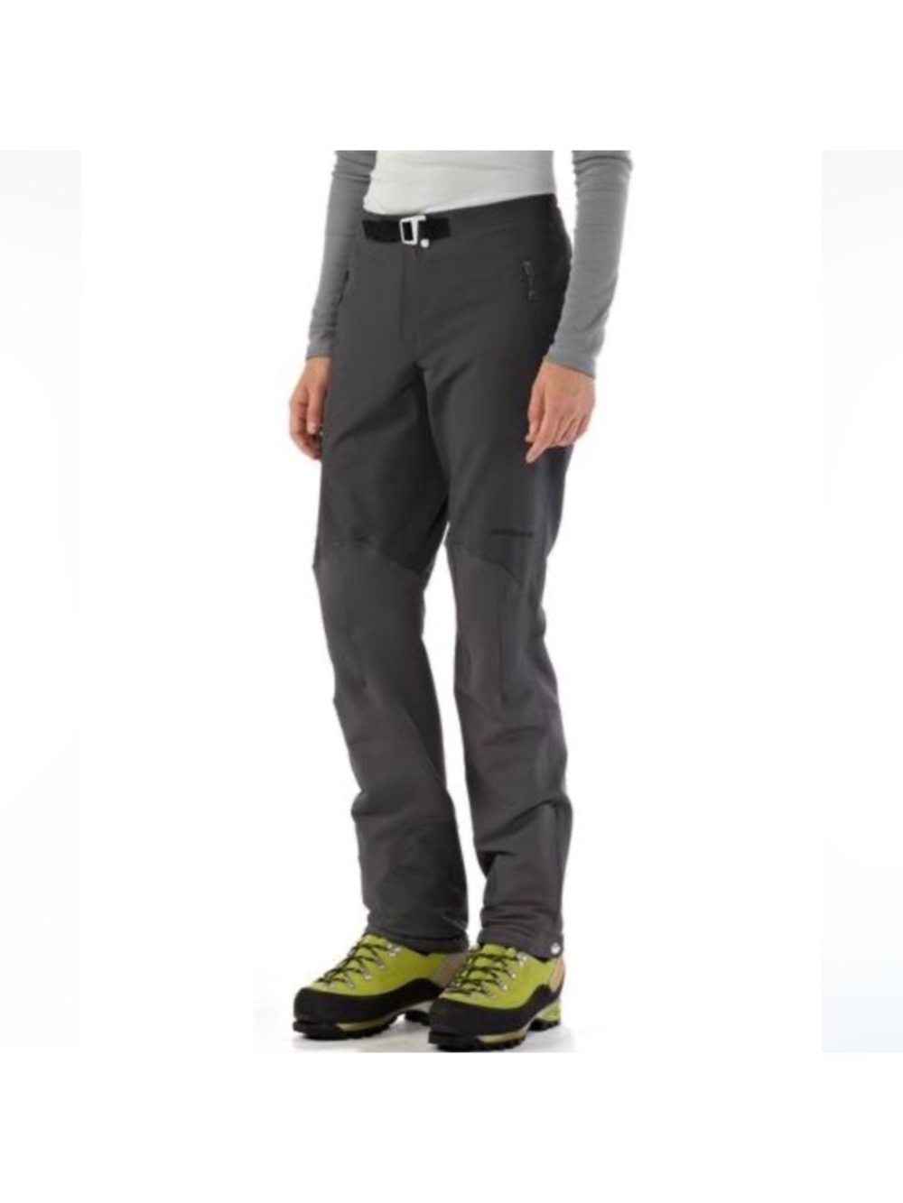 Patagonia Gray women’s belted waist outdoor hiking  Pants Sz 6
